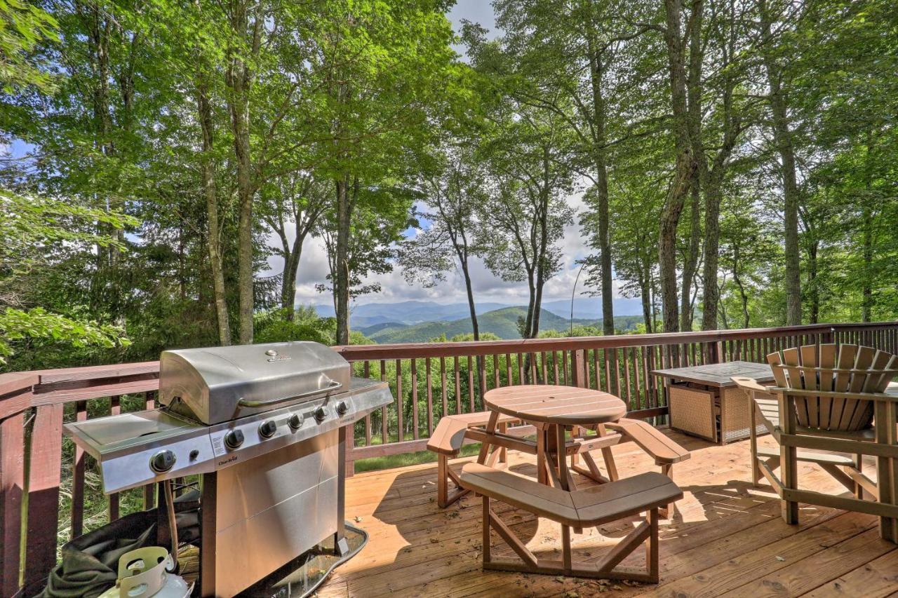Beech Mountain Cabin Retreat With Hot Tub And Views! Bagian luar foto