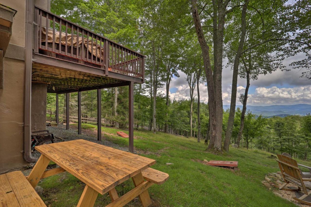 Beech Mountain Cabin Retreat With Hot Tub And Views! Bagian luar foto