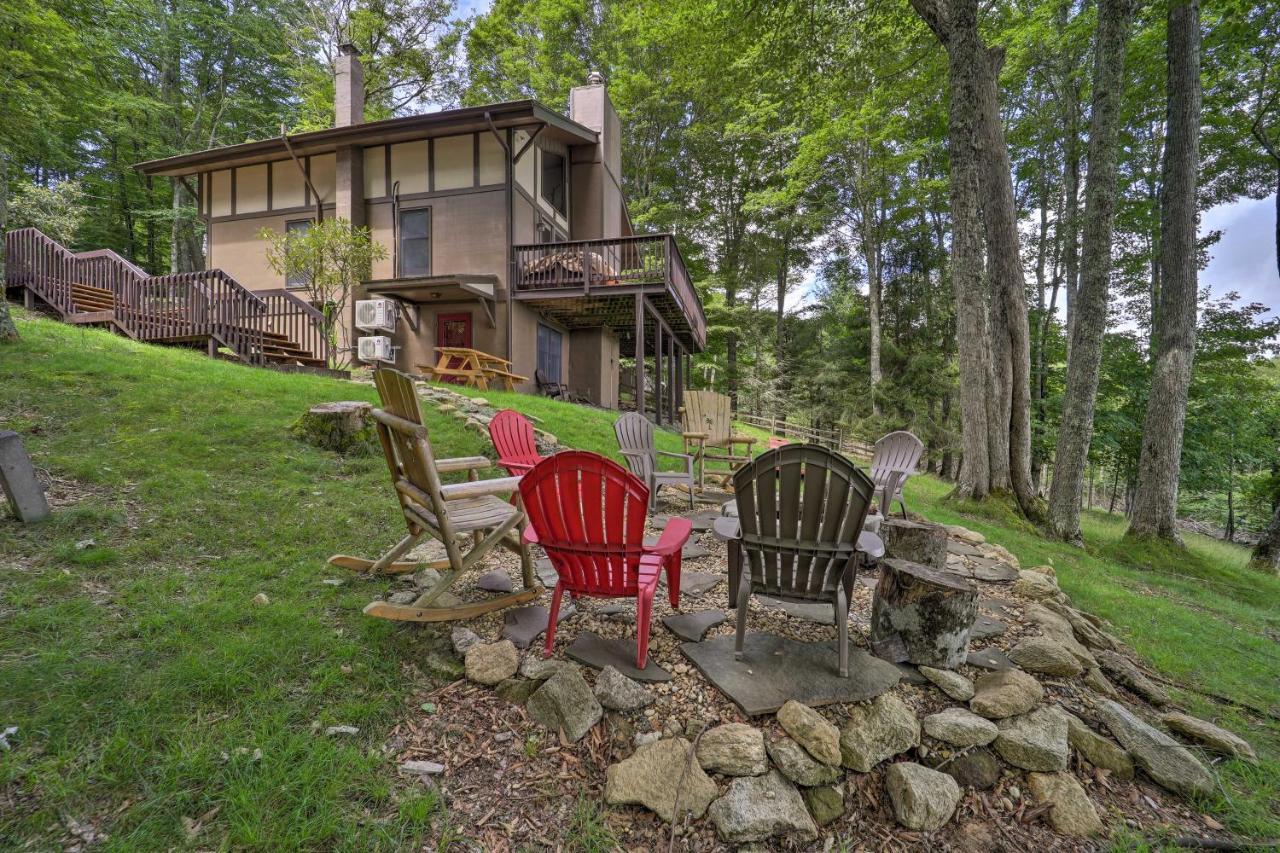 Beech Mountain Cabin Retreat With Hot Tub And Views! Bagian luar foto