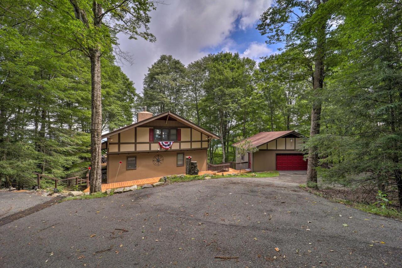 Beech Mountain Cabin Retreat With Hot Tub And Views! Bagian luar foto
