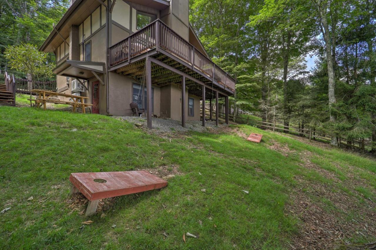 Beech Mountain Cabin Retreat With Hot Tub And Views! Bagian luar foto