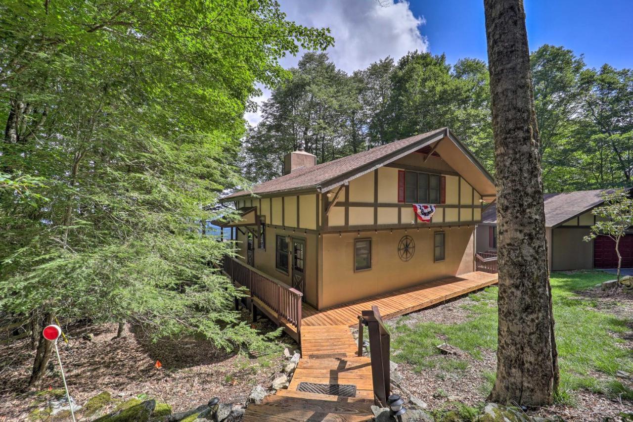 Beech Mountain Cabin Retreat With Hot Tub And Views! Bagian luar foto
