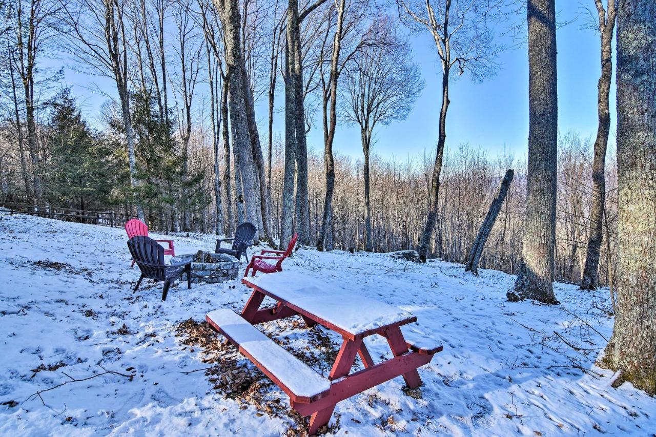Beech Mountain Cabin Retreat With Hot Tub And Views! Bagian luar foto